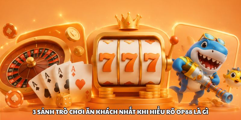 3 sảnh trò chơi ăn khách nhất khi hiểu rõ OP88 là gì
