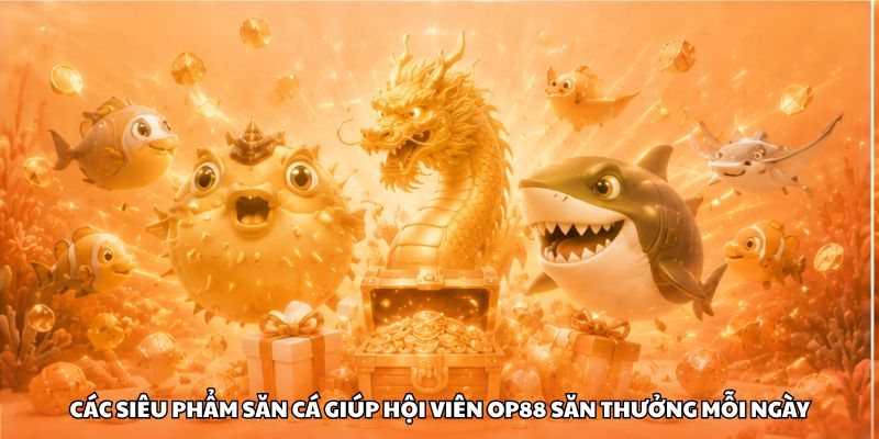 Các siêu phẩm săn cá giúp hội viên OP88 săn thưởng mỗi ngày