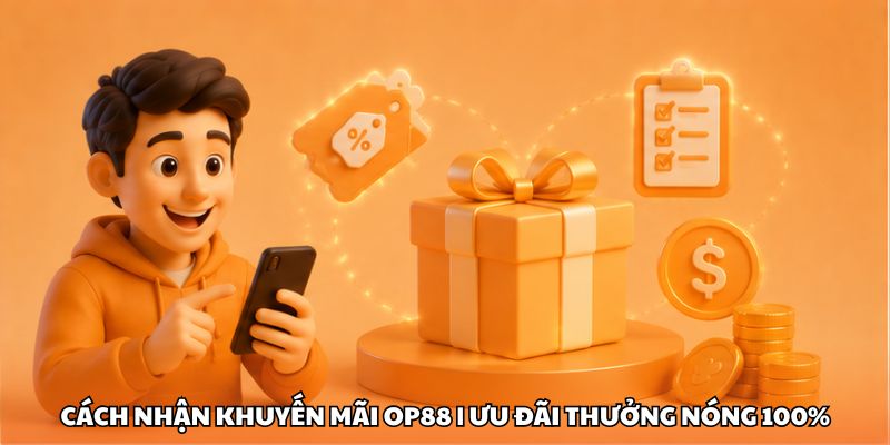 Cách Nhận Khuyến Mãi OP88 | Ưu Đãi Thưởng Nóng 100%