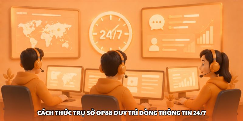 Cách thức trụ sở OP88 duy trì dòng thông tin 24/7