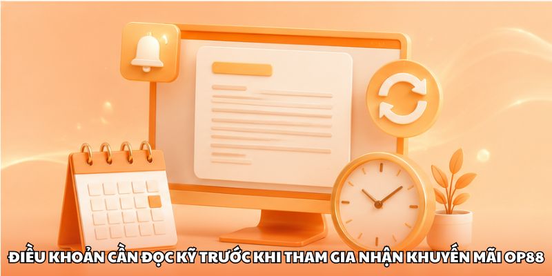 Điều khoản cần đọc kỹ trước khi tham gia nhận khuyến mãi OP88