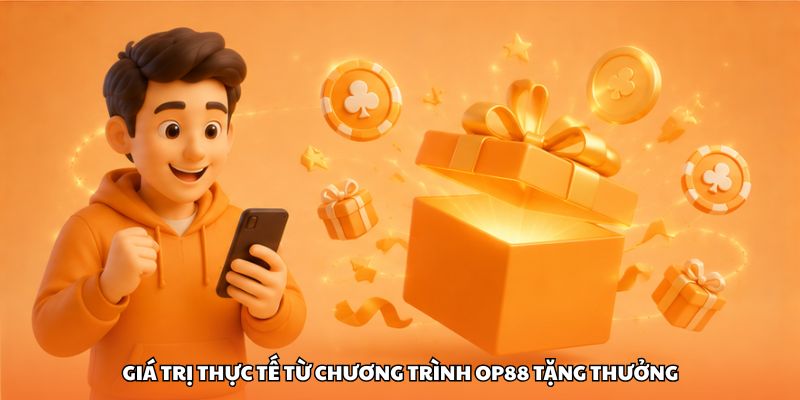 Giá trị thực tế từ chương trình OP88 tặng thưởng