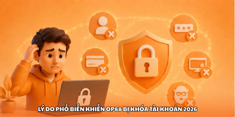 Lý do phổ biến khiến OP88 bị khóa tài khoản 2026
